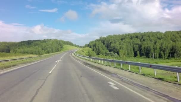 Viaggiando sulla tratta Altai Krai . — Video Stock