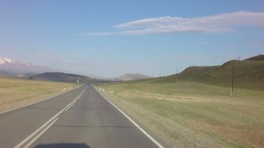 Kurai Bozkır ve Kuzey Chuya ridge şafakta.