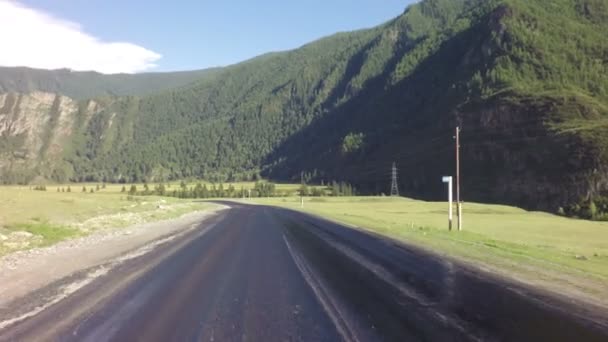 Estrada de reparação de equipamentos especiais de Chuysky Trakt — Vídeo de Stock