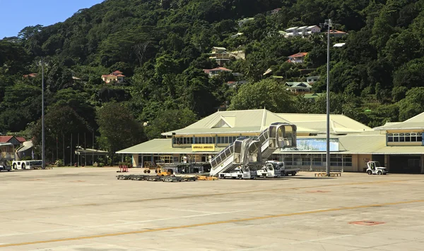 Port lotniczy Mahé na wyspie Mahe. — Zdjęcie stockowe