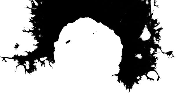 Encre noire peinte boite à lumière élément .