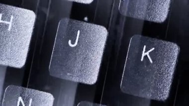 Klavye dizileri. Yakın çekim.