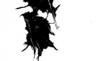 Kağıt üzerinde mürekkep damlaması.