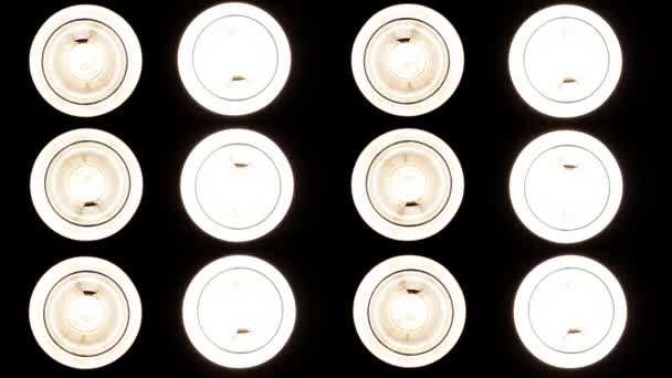 Les projecteurs clignotent. Lumineux projecteurs Boucle .