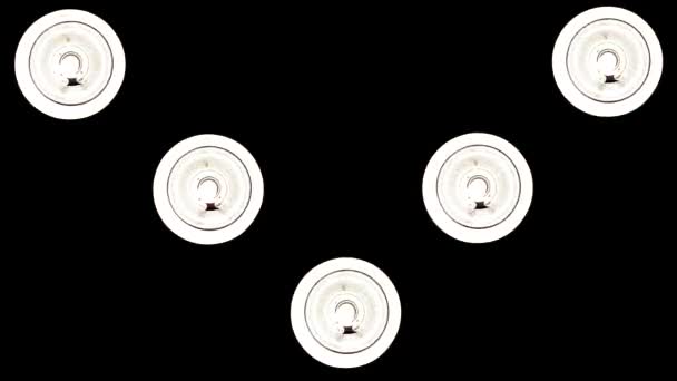 Les projecteurs clignotent. Boucle .