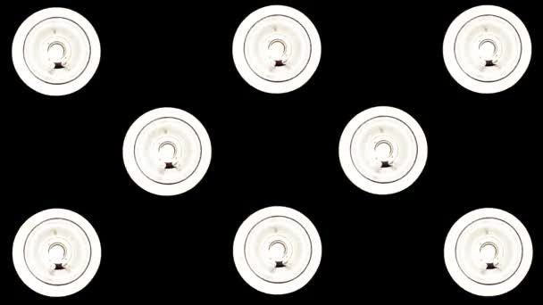 Les projecteurs clignotent. Boucle .