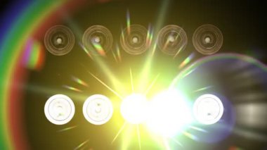 Işıklar flaş sel.