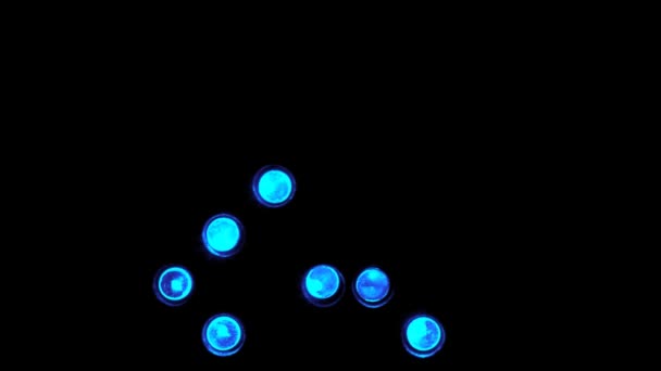 Affichage lumineux. Gros plan .