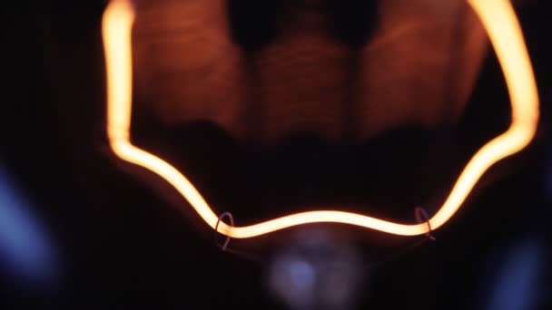 Light bulb flickering. Close up. — Stock Video