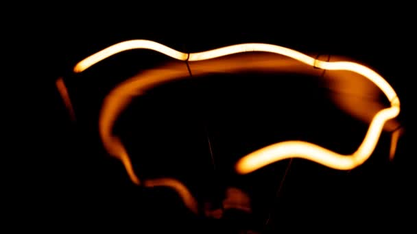 Light bulb flickering. Close up. — Stock Video