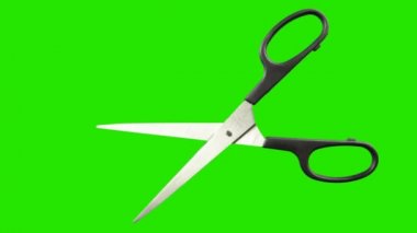 Yeşil ekran arka plan üzerinde animasyon makas