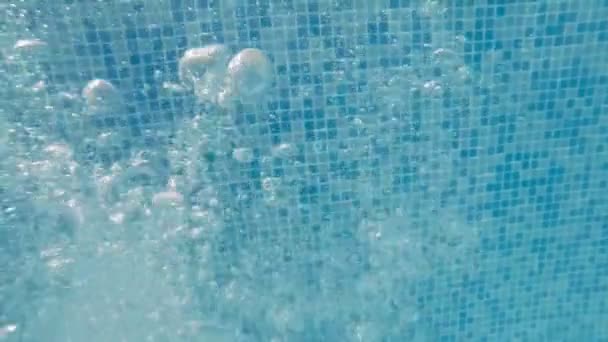 Pęcherzyki pod wodą — Wideo stockowe
