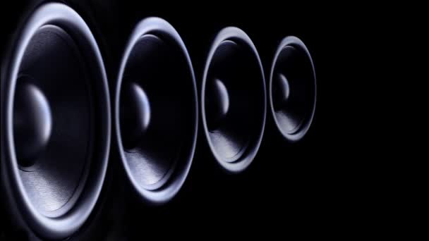 Bass speakers background. — Stock Video