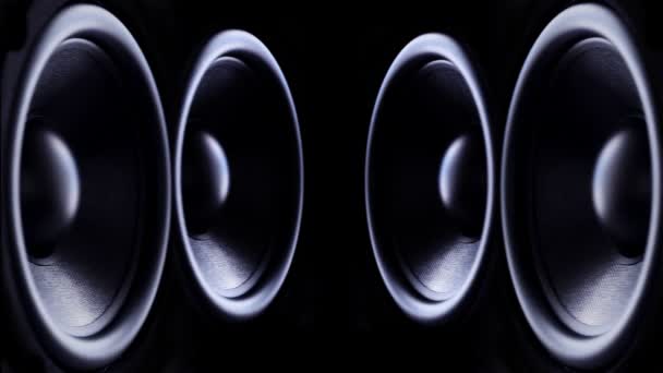 Bass speakers background. — Stock Video
