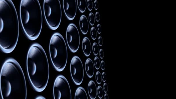 Bass speakers background. — Stock Video