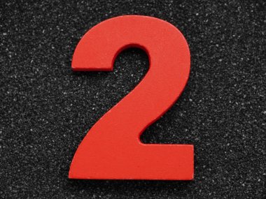 İki. Ahşap numarası.