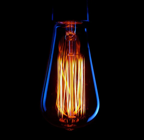 Skutečný Edison žárovku. — Stock fotografie
