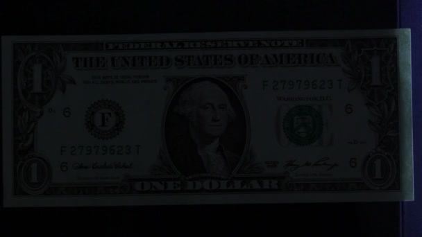 Um dólar é digitalizado — Vídeo de Stock