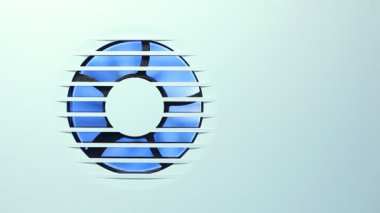 Fan türbin arkasında bir metal yüzeye