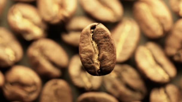 Aroma von Kaffeekörnern — Stockvideo