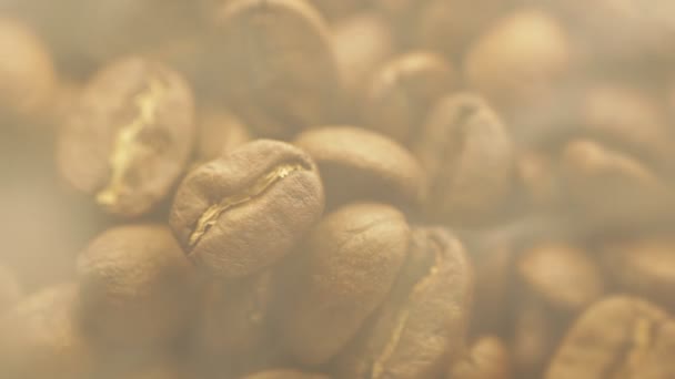 Aroma de granos de café . — Vídeo de stock