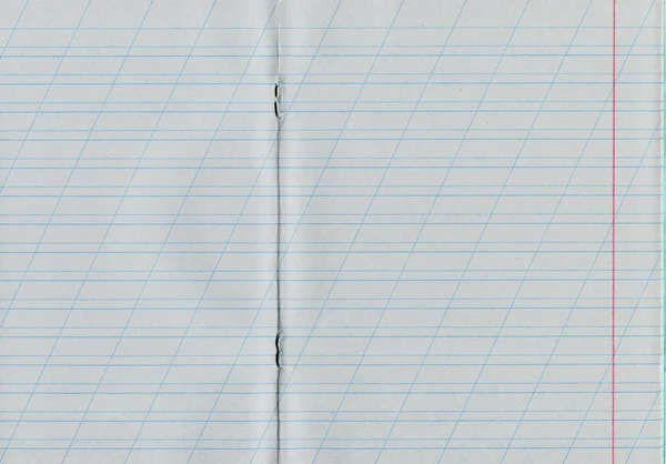 Cuadrado en blanco hoja de cuaderno —  Fotos de Stock