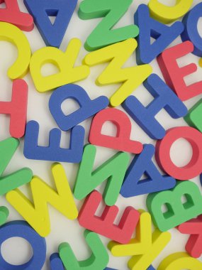 renkli harfler arka plan