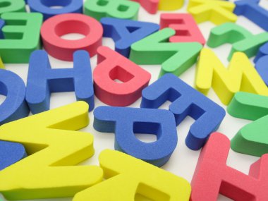 renkli harfler arka plan