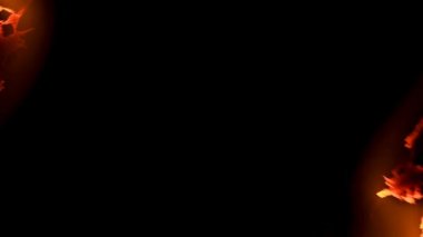 Yanan kağıt arka plan. Yakın çekim.