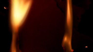 Hasar. Yanan kağıt arka plan.