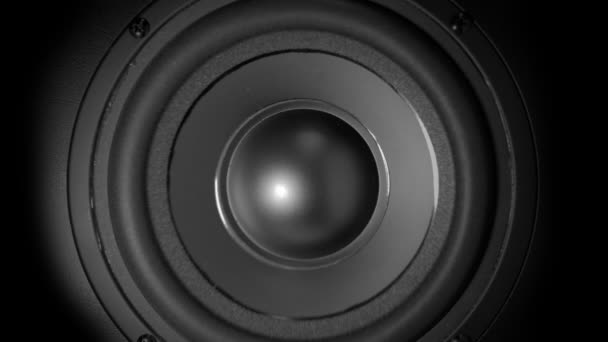 Tumping alto-falante de áudio baixo . — Vídeo de Stock