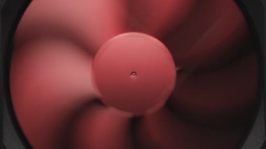 Karanlık bir yüzey arkasında fan türbin