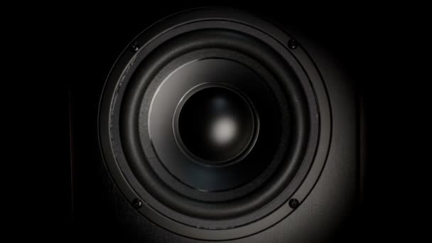 Dunění basové audio reproduktor. — Stock video