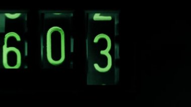 Mekanik sayaç, yakın.