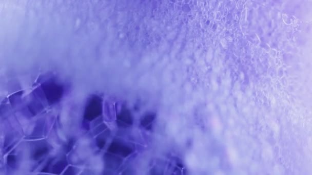 Abstract foam. Close up. — Stock Video