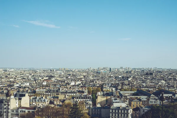 City Centre Top view - Paris Frankrike stadspromenader resor skjuta — Stockfoto