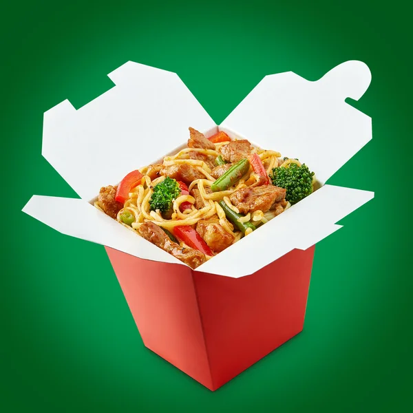 젓가락으로 완벽 한 냄비 국수 상자  