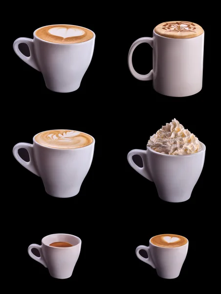 Six coffee cup set