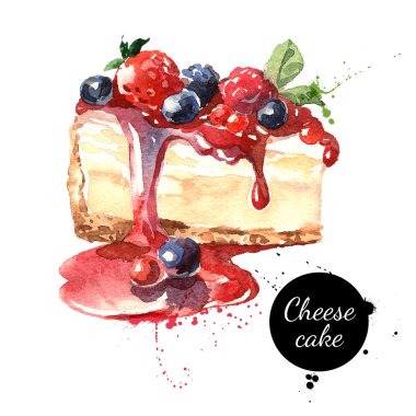 Suluboya cheesecake tatlı. 