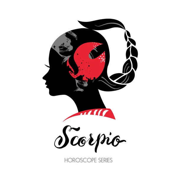 Scorpio signo do zodíaco. — Vetor de Stock