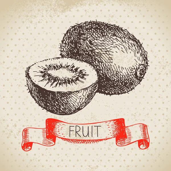 Bosquejo dibujado a mano fruta — Archivo Imágenes Vectoriales