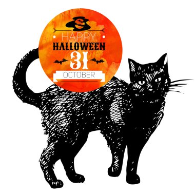 Cadılar Bayramı arka plan. Tipografik poster. 