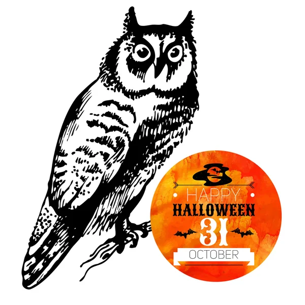 Sfondo Halloween. Manifesto tipografico . — Vettoriale Stock