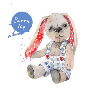 Suluboya bunny oyuncak.