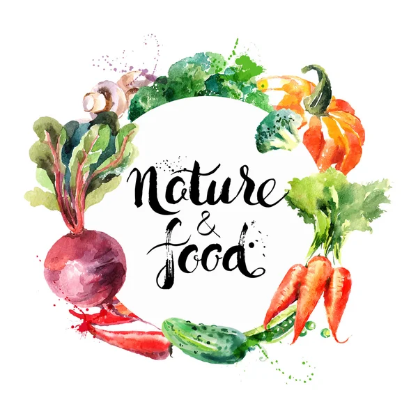 Eko gıda menü arka plan.