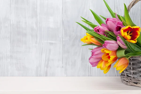 Fresh tulip flowers bouquet — Stock Photo, Image