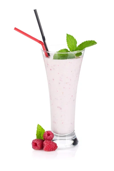 Smoothie van framboos melk — Stockfoto