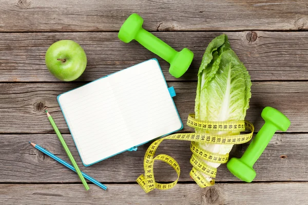 Gezonde voeding en fitness — Stockfoto