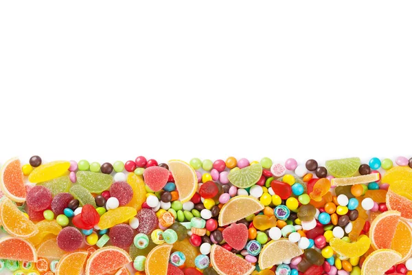 Bunte Bonbons, Gelee und Marmelade — Stockfoto