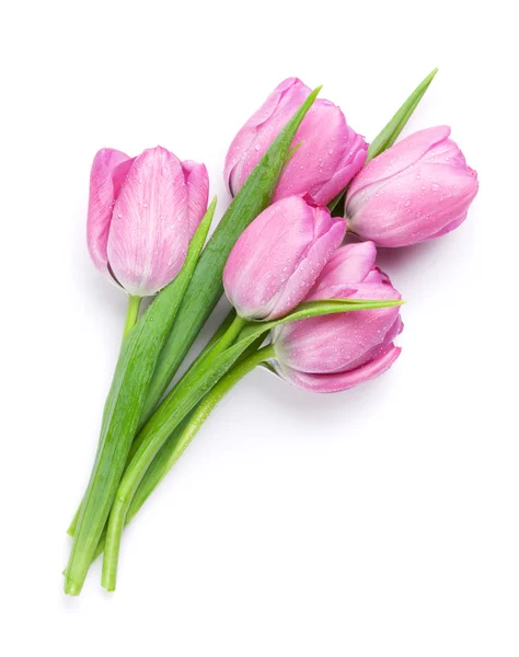 Verse roze tulp bloemen boeket — Stockfoto